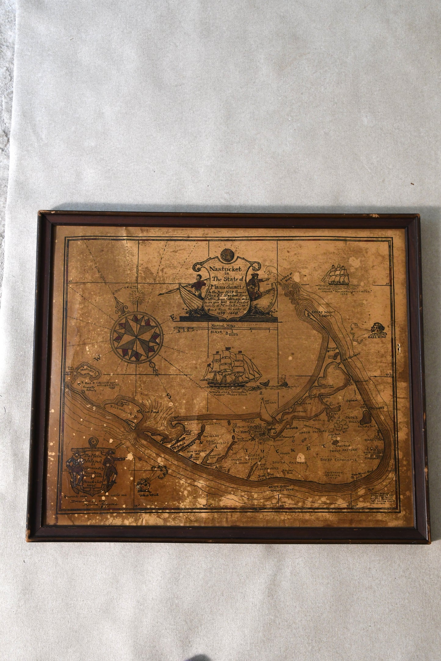 1921 Austin Strong Map of Nantucket