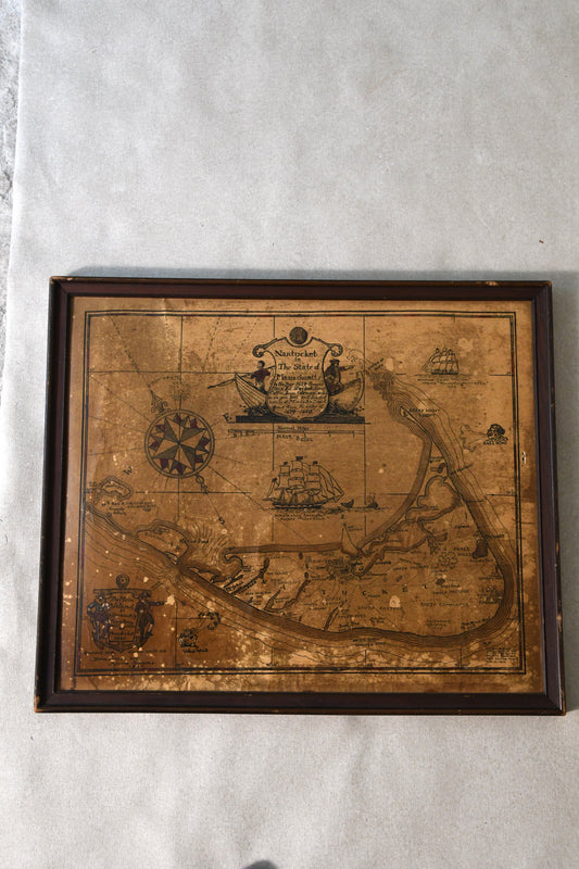 1921 Austin Strong Map of Nantucket