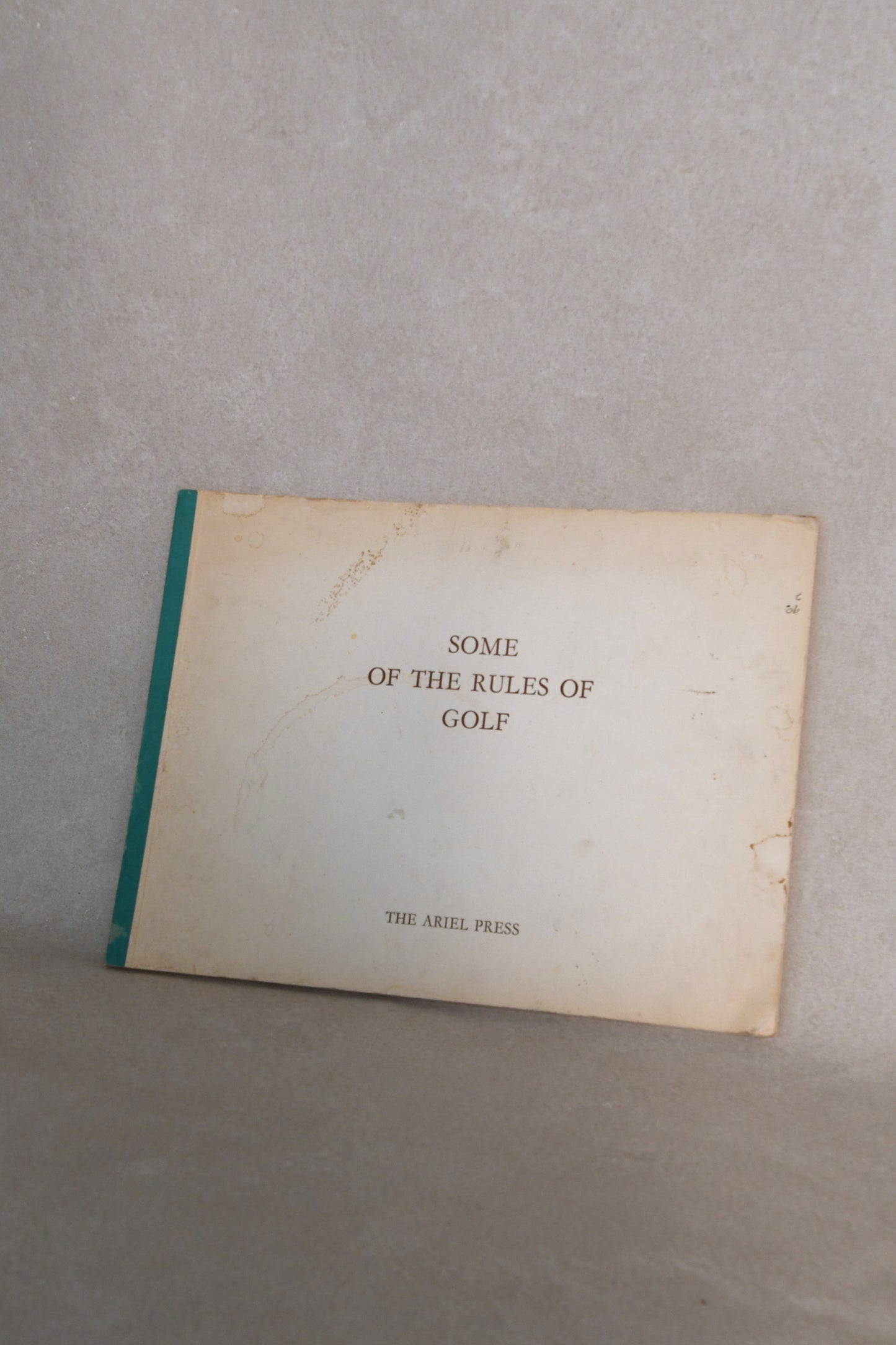 "Some of the Rules of Golf"