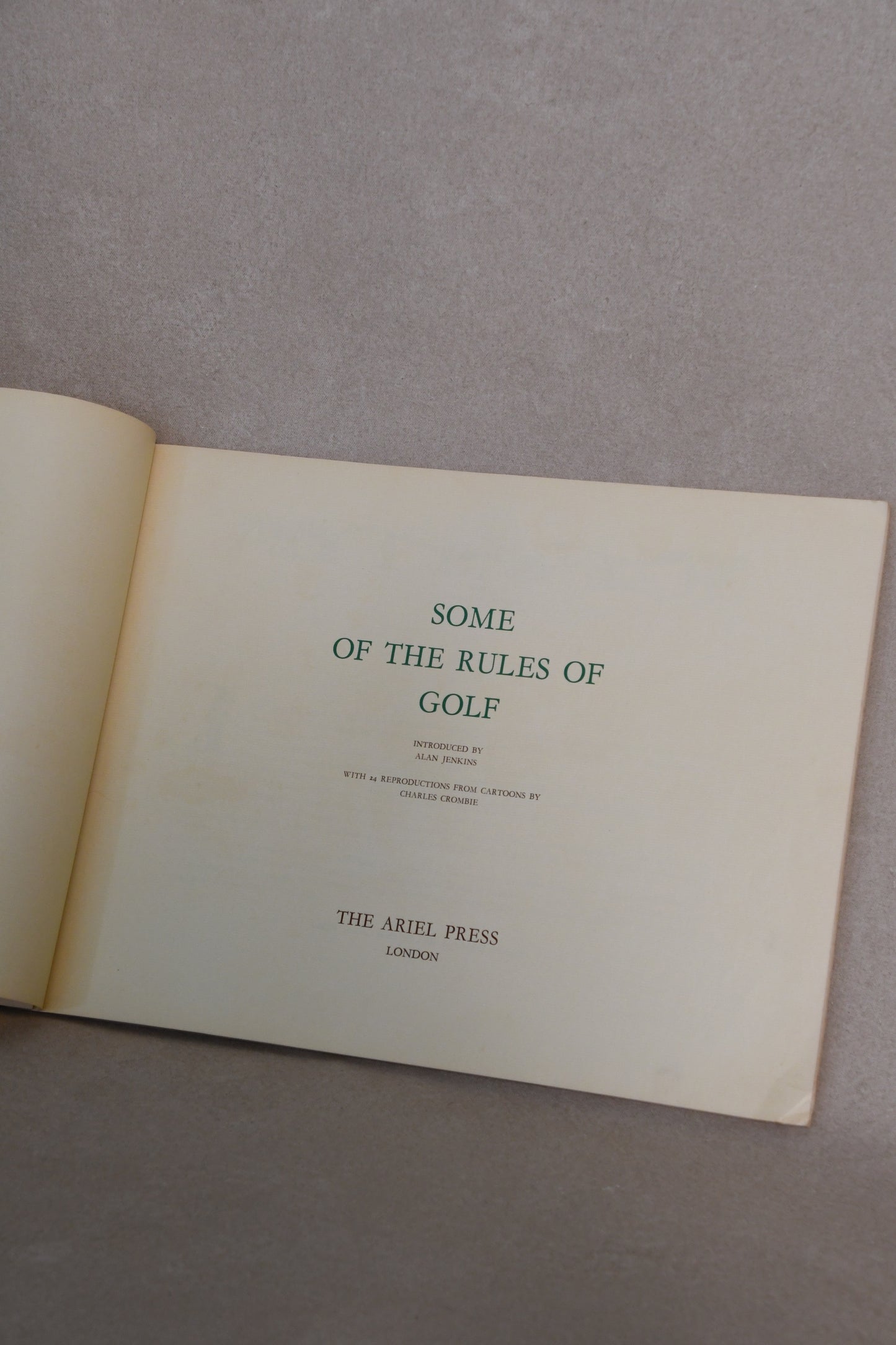 "Some of the Rules of Golf"