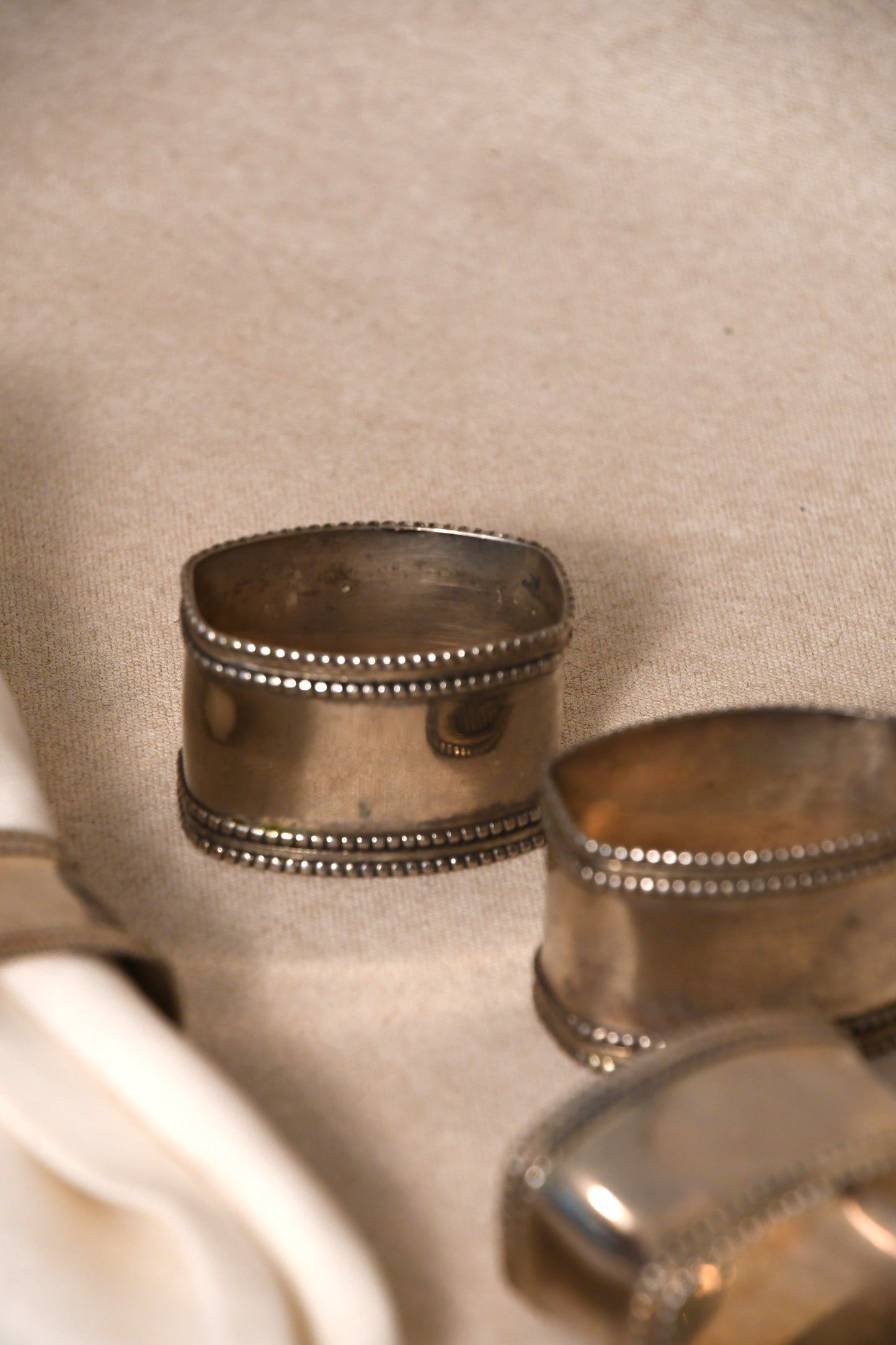 Vintage Silverplate Napkin Rings - Set of 6