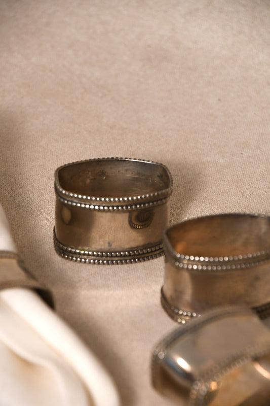 Vintage Silverplate Napkin Rings - Set of 6