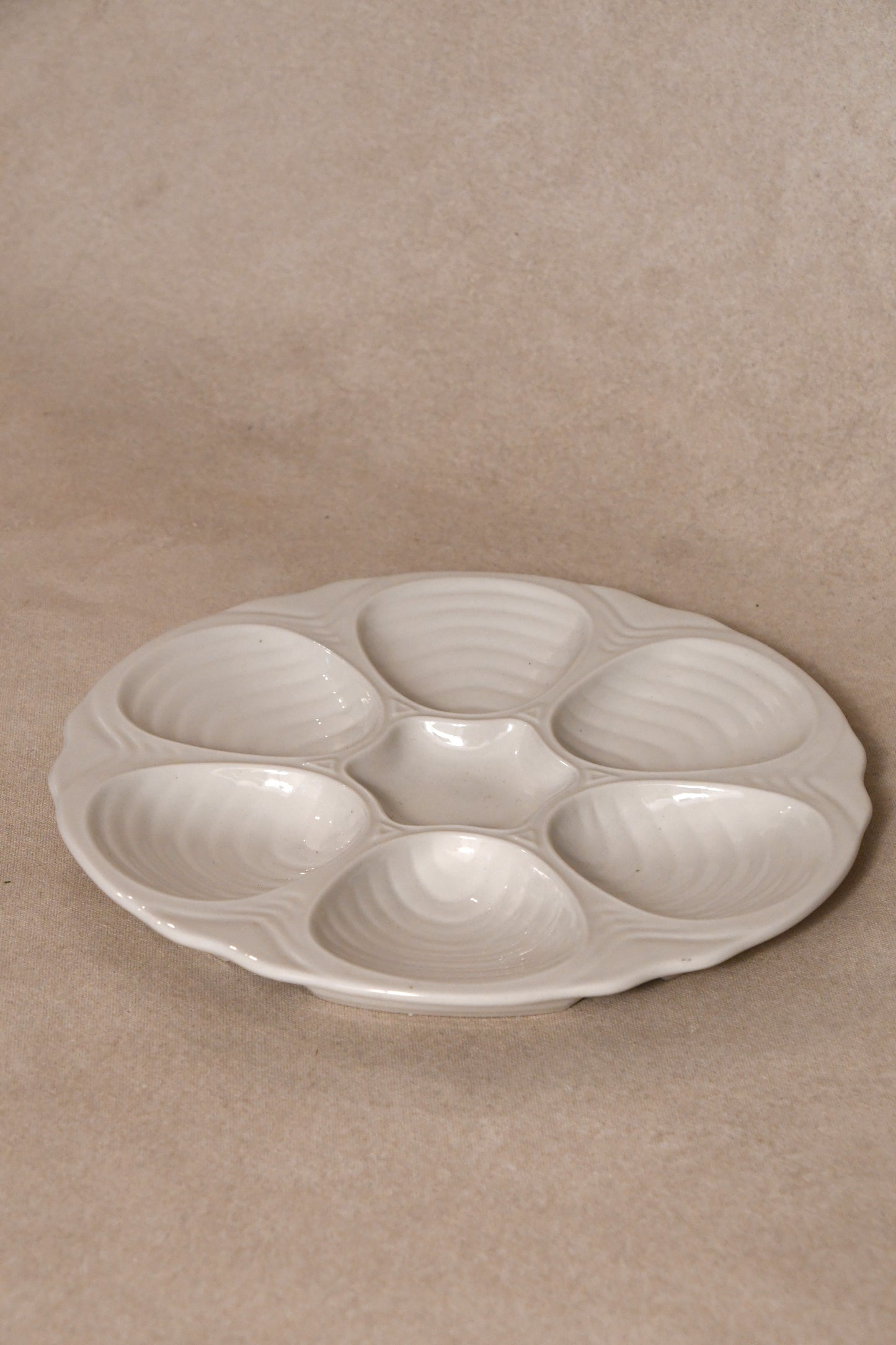 Vintage Hall Pottery Oyster Plate