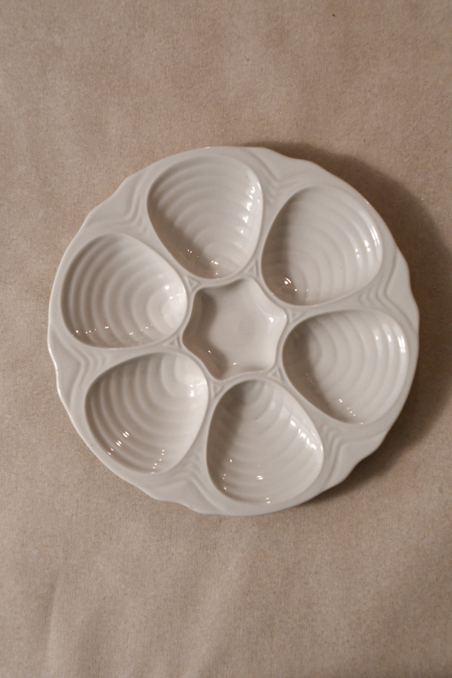 Vintage Hall Pottery Oyster Plate
