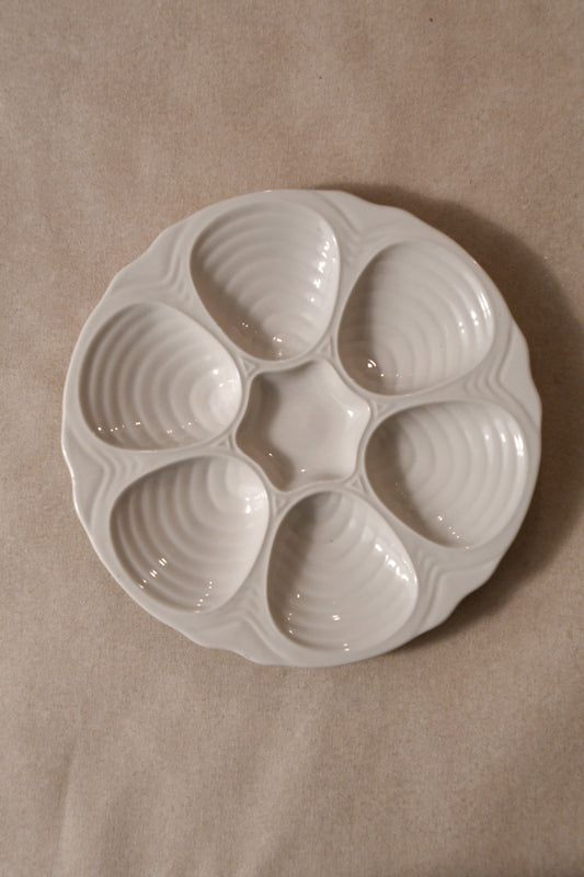 Vintage Hall Pottery Oyster Plate