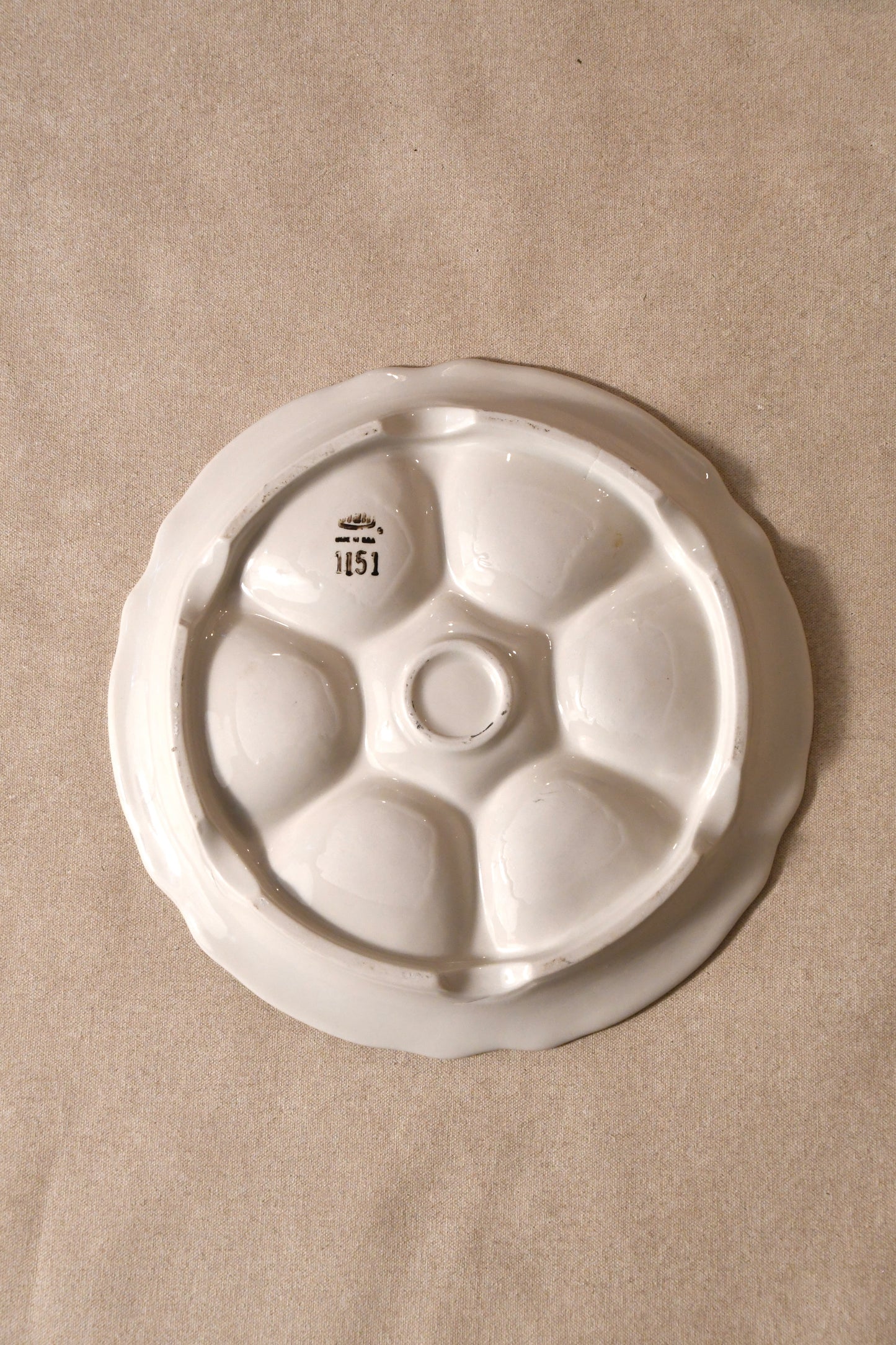 Vintage Hall Pottery Oyster Plate