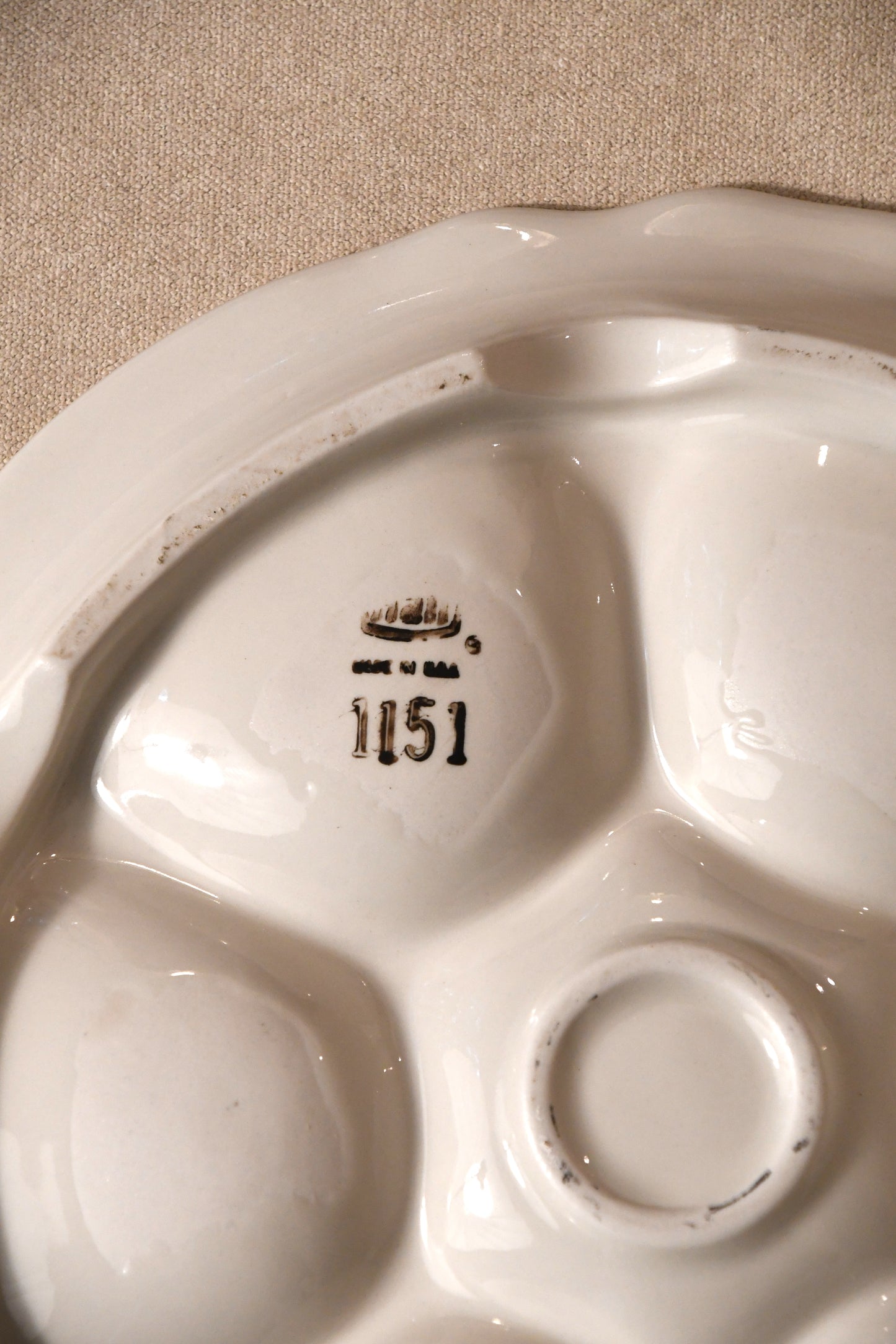 Vintage Hall Pottery Oyster Plate