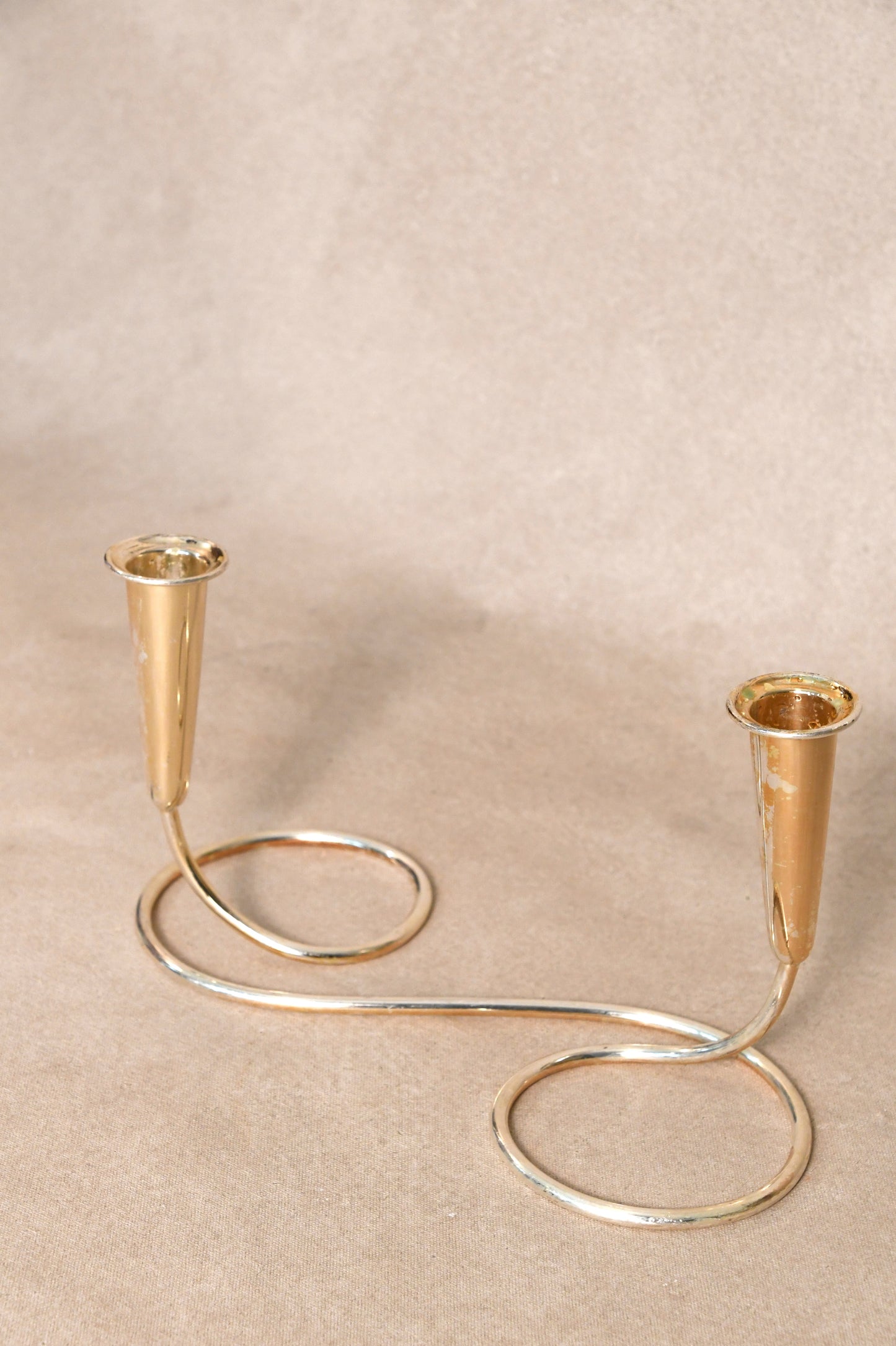 Vintage German Silver Plated Candle Holder