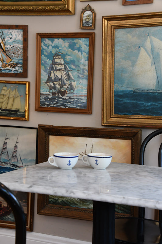 Vintage Anchor Tea Cups - Sold in Pairs of 2