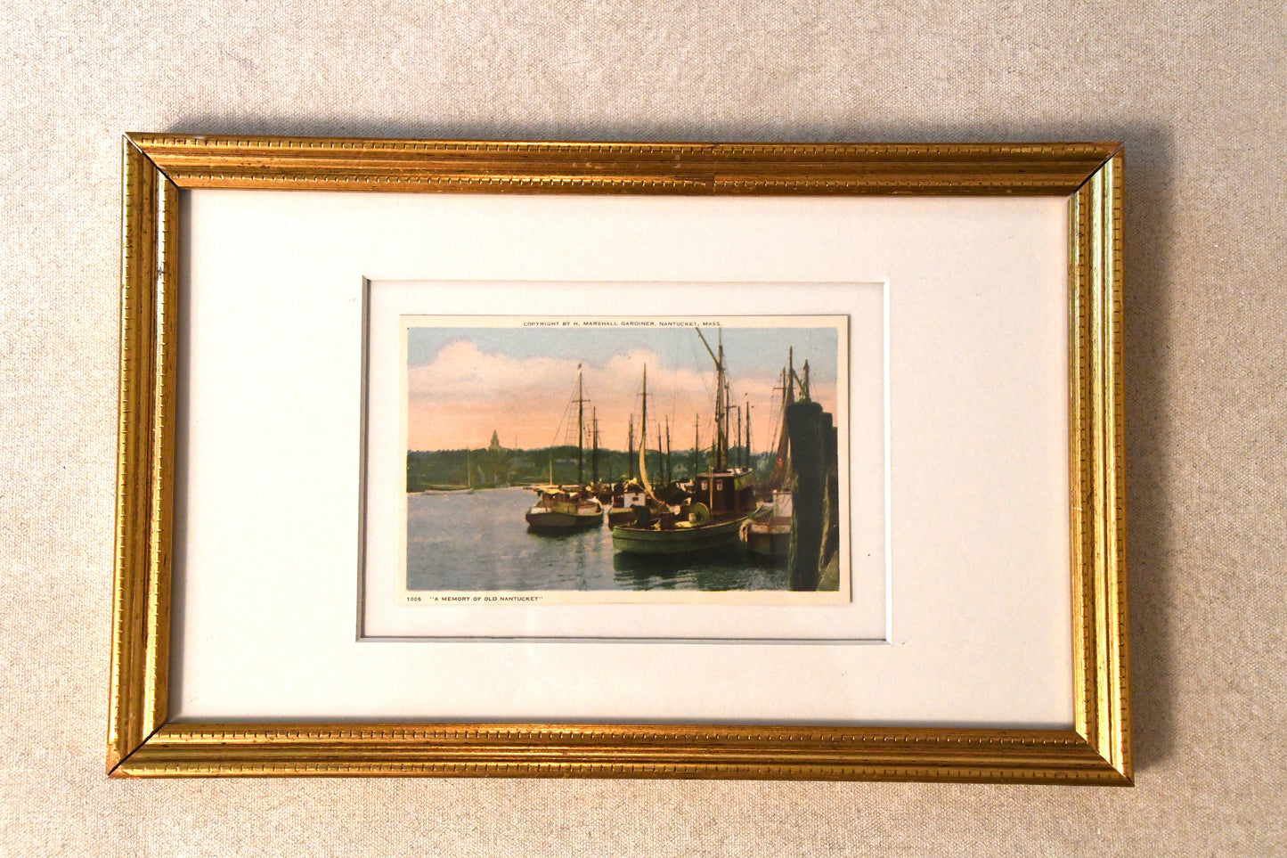 Vintage Framed Post Cards - Nantucket