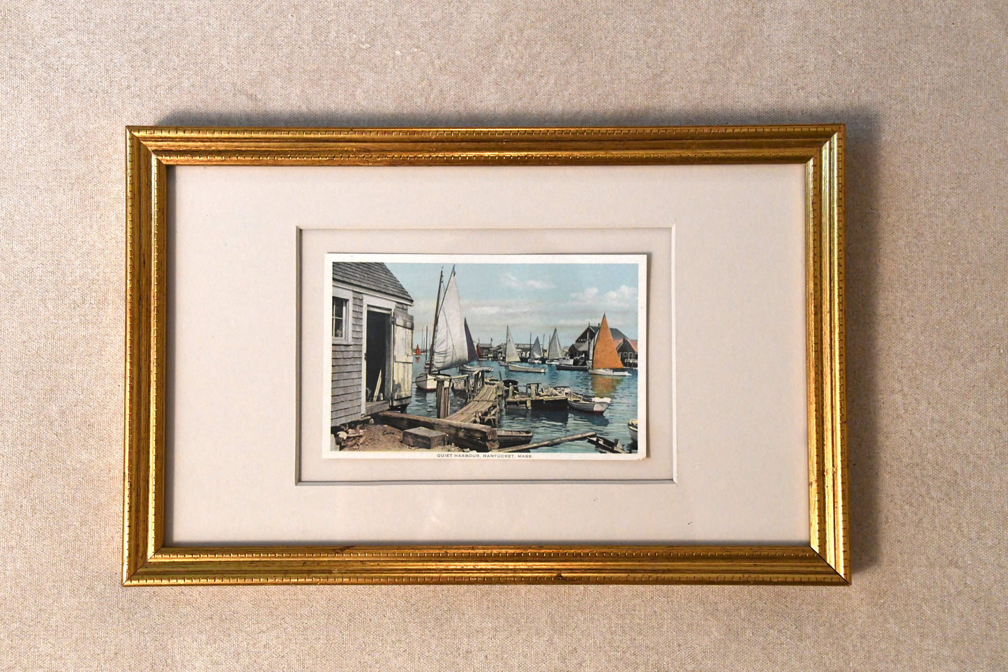 Vintage Framed Post Cards - Nantucket