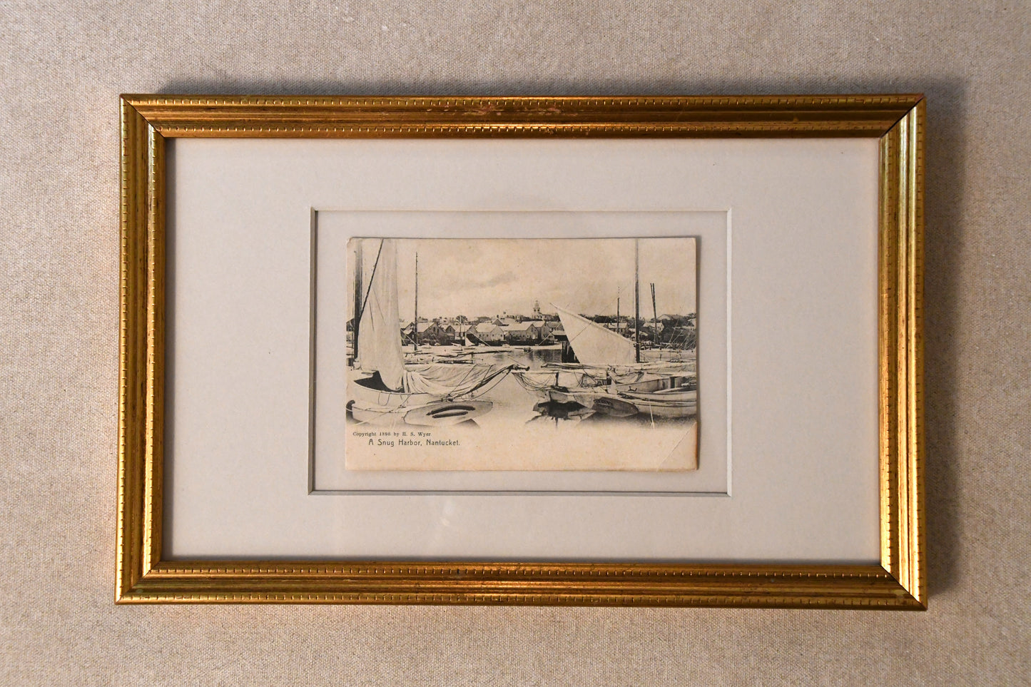 Vintage Framed Post Cards - Nantucket