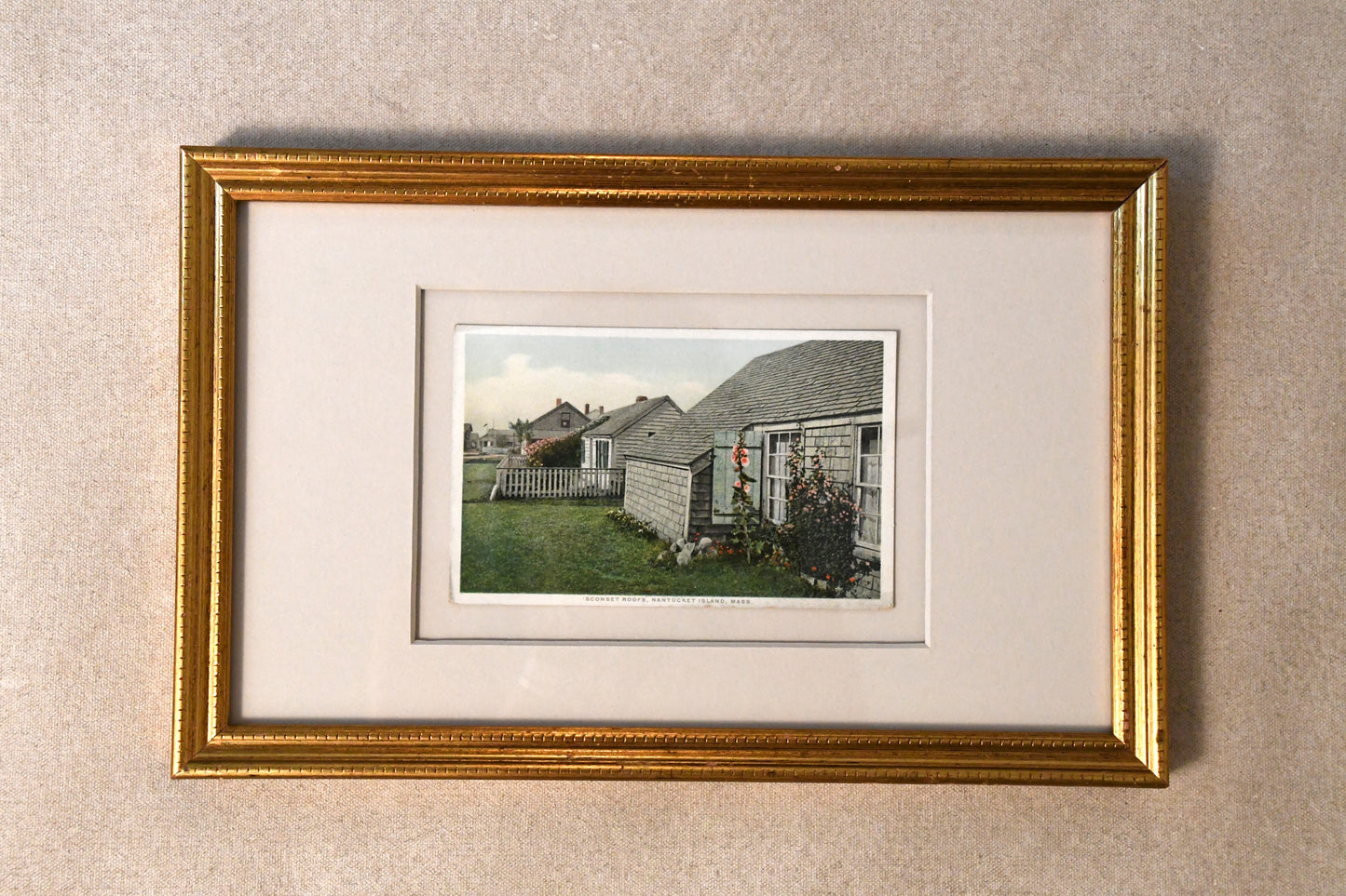 Vintage Framed Post Cards - Nantucket