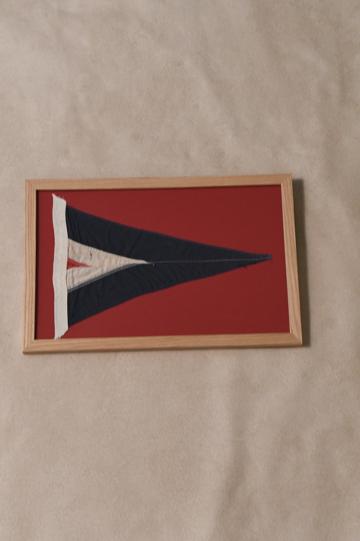 Framed Vintage Yachting Club Pennants