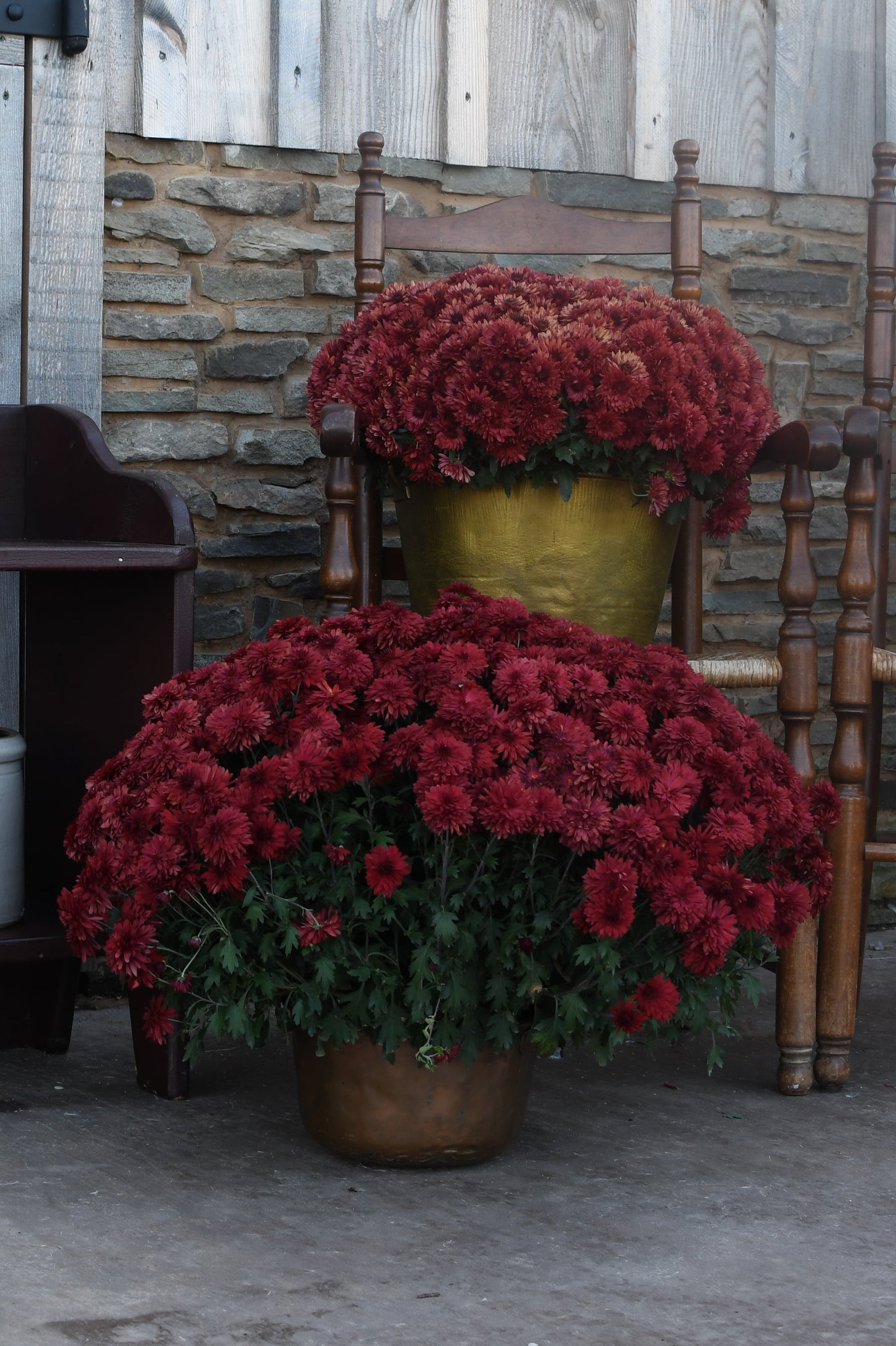 Vintage Brass & Copper Pails - Set of 2
