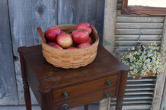 Vintage Longaberger Round Woven Basket