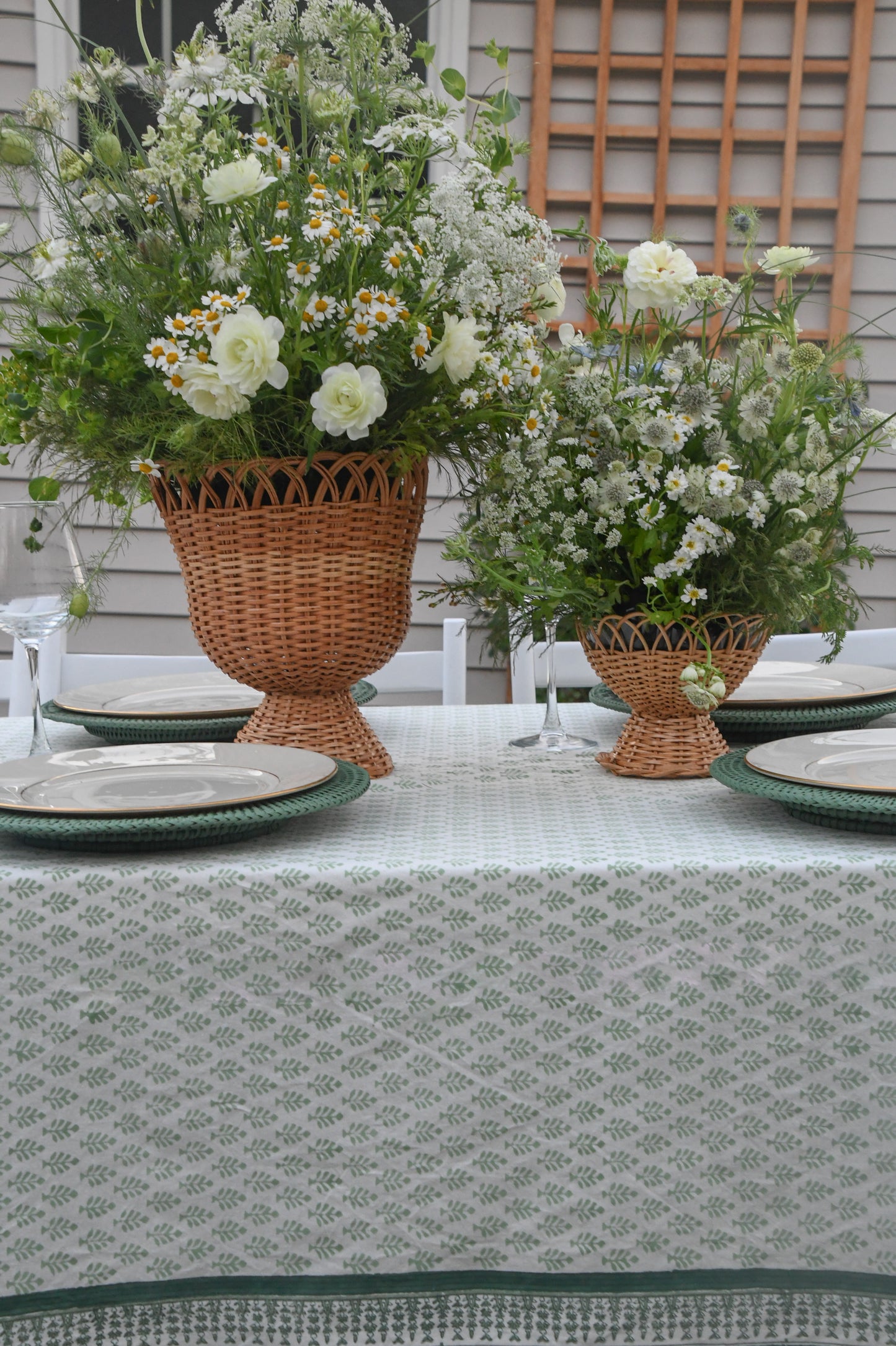 Cotswold Green Tablecloth