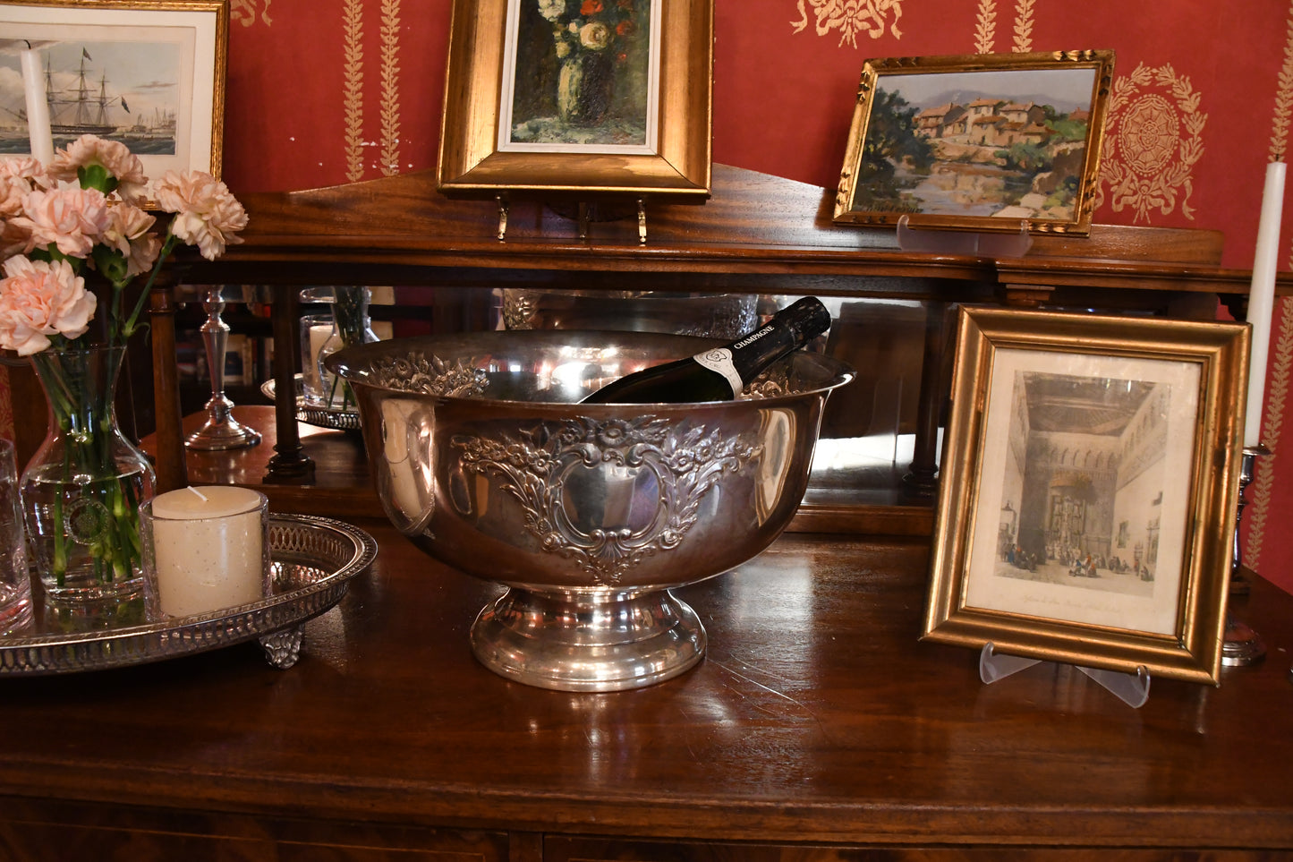 Vintage Silver-Plated Celebration Bowl