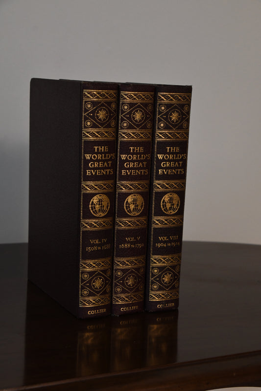 Trio of Brown Vintage Books