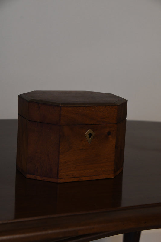 Vintage Octagonal Tea Caddy
