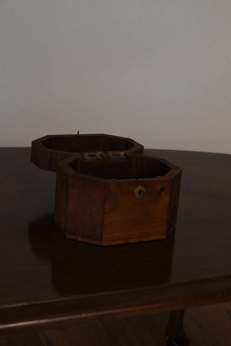 Vintage Octagonal Tea Caddy