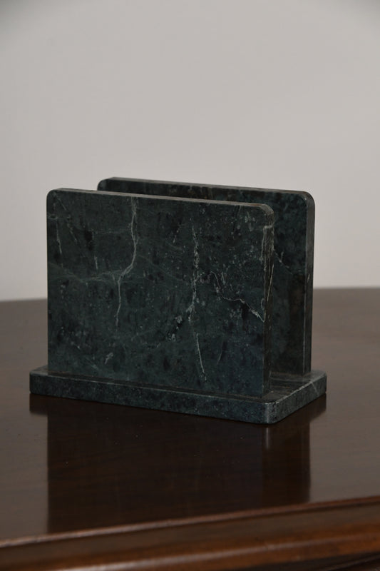 Vintage Green Marble Letter Holder