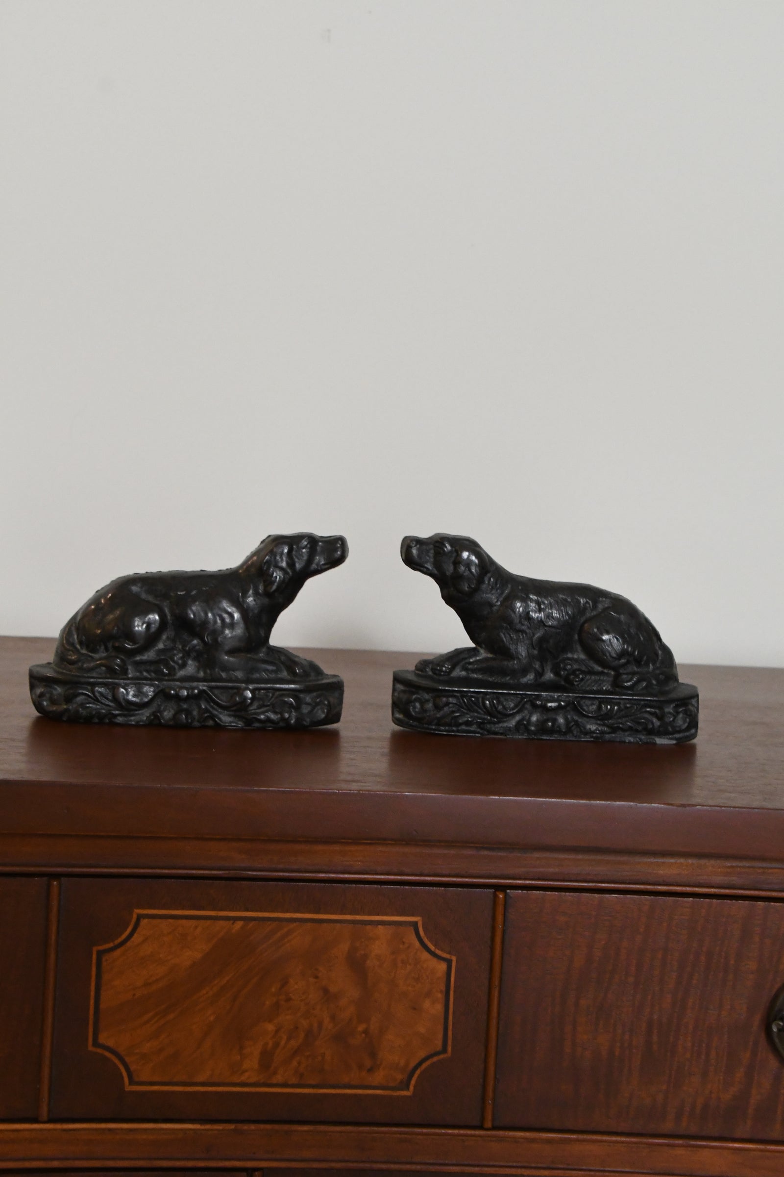 Vintage Cast Iron Dogs - Set of 2