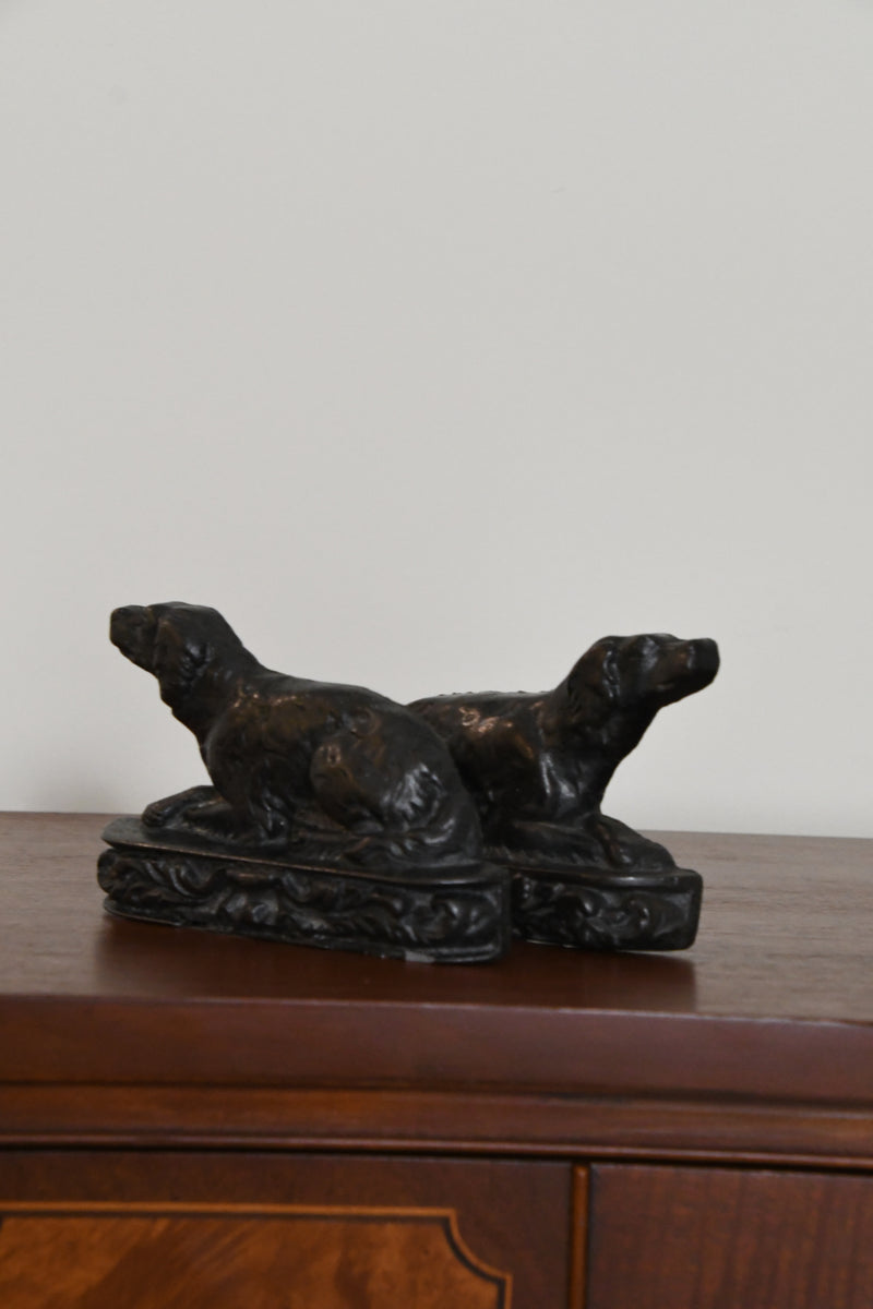 Vintage Cast Iron Dogs - Set of 2