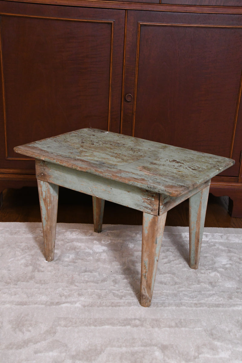 Primitive Green Stool
