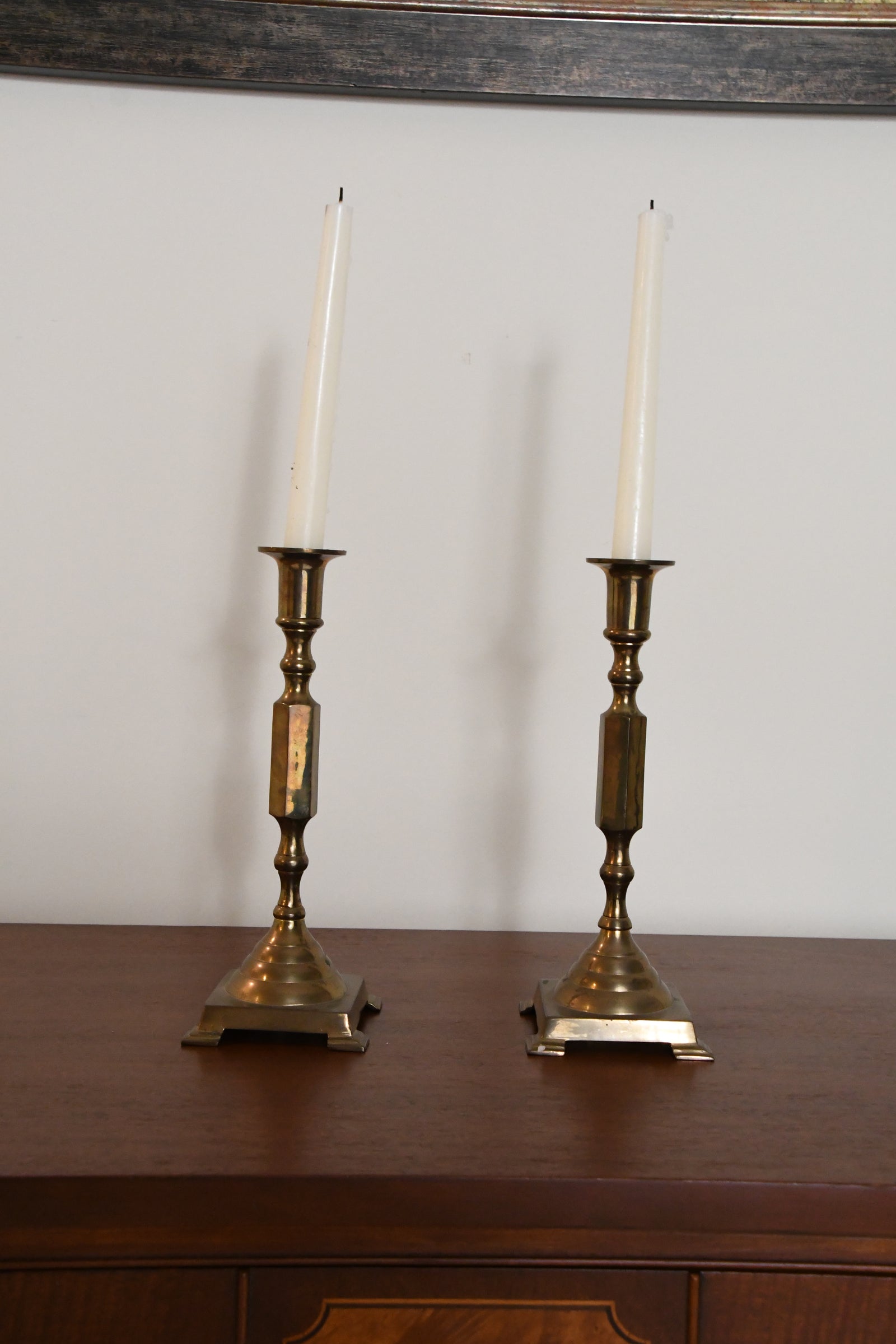 Vintage Brass Candlestick Holders