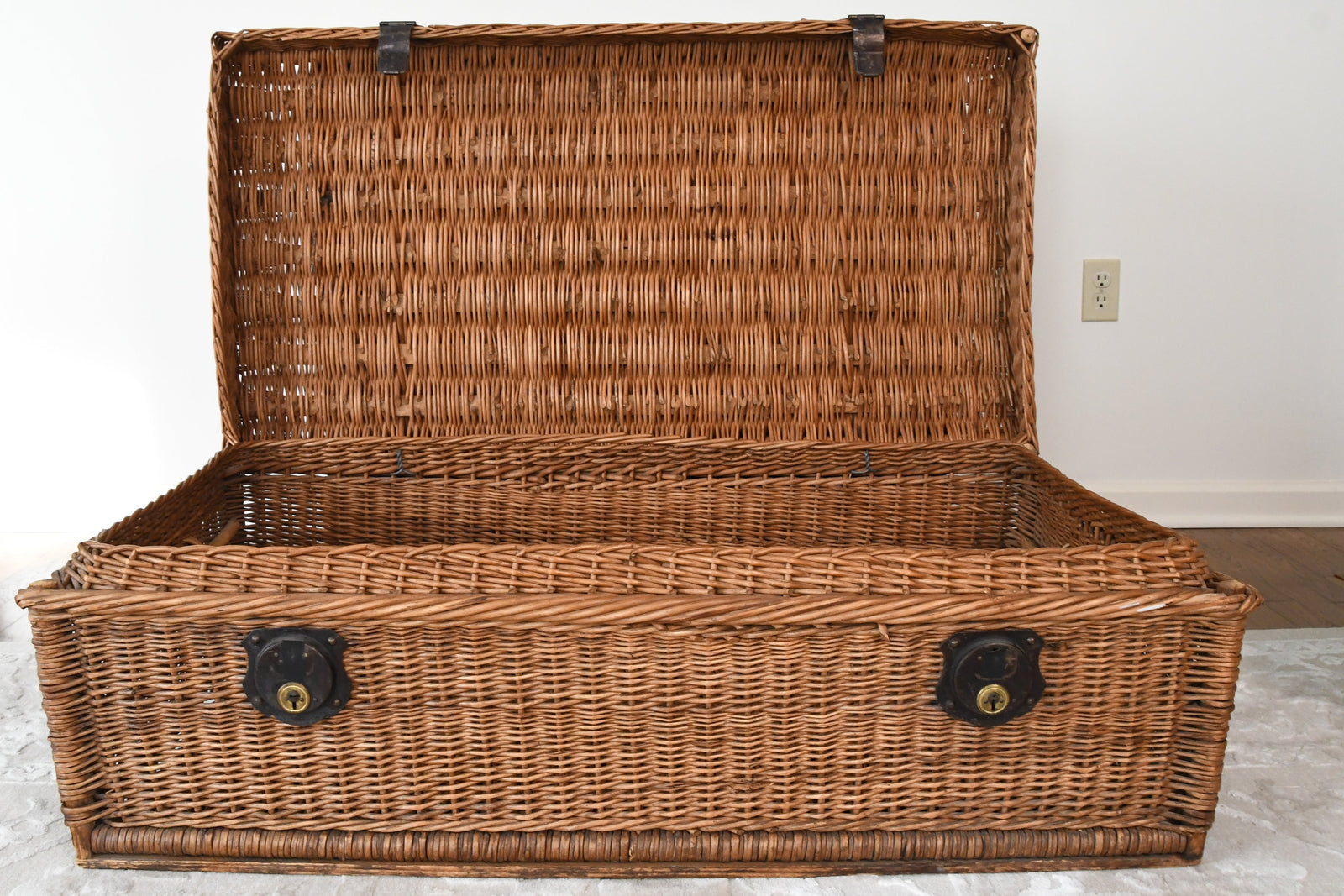 Vintage Wicker Trunk