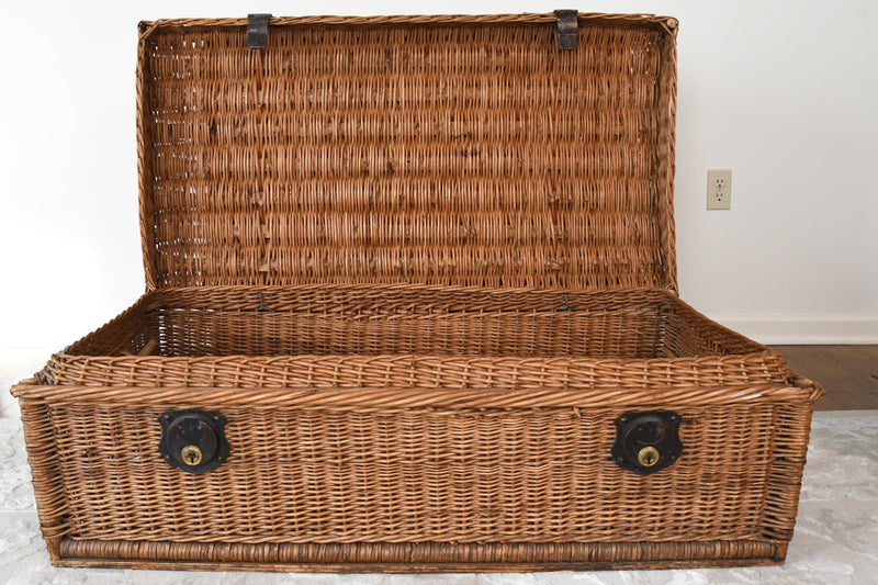 Vintage Wicker Trunk