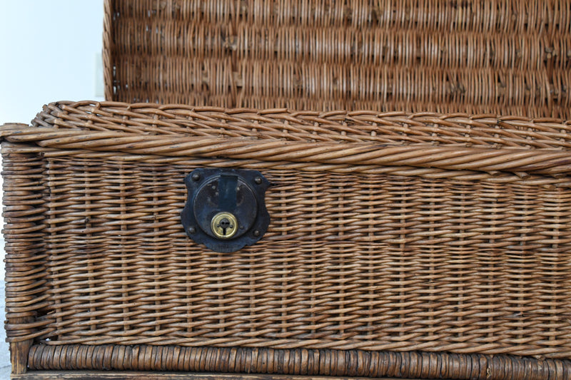 Vintage Wicker Trunk