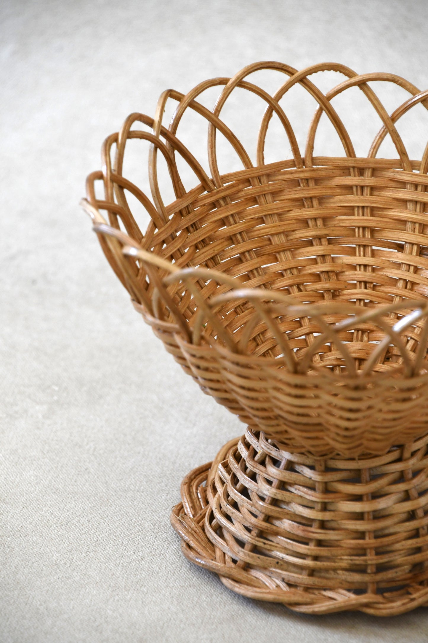 Small Elizabeth Handwoven Basket Compote