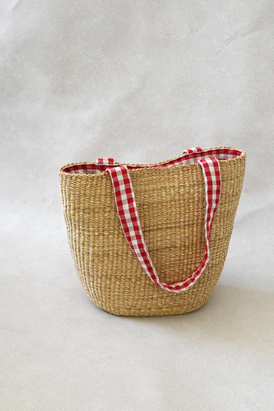 Gingham Handwoven Bag