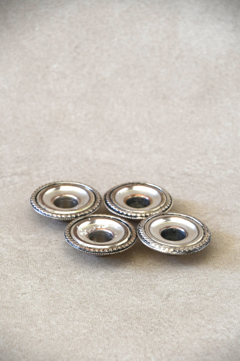Vintage Silveplate Taper Candle Holders - Set of 4