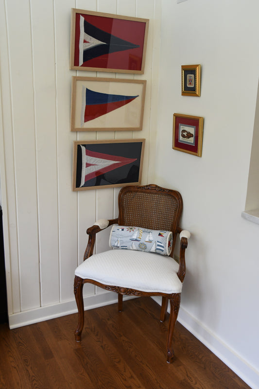 Framed Vintage Yachting Club Pennants