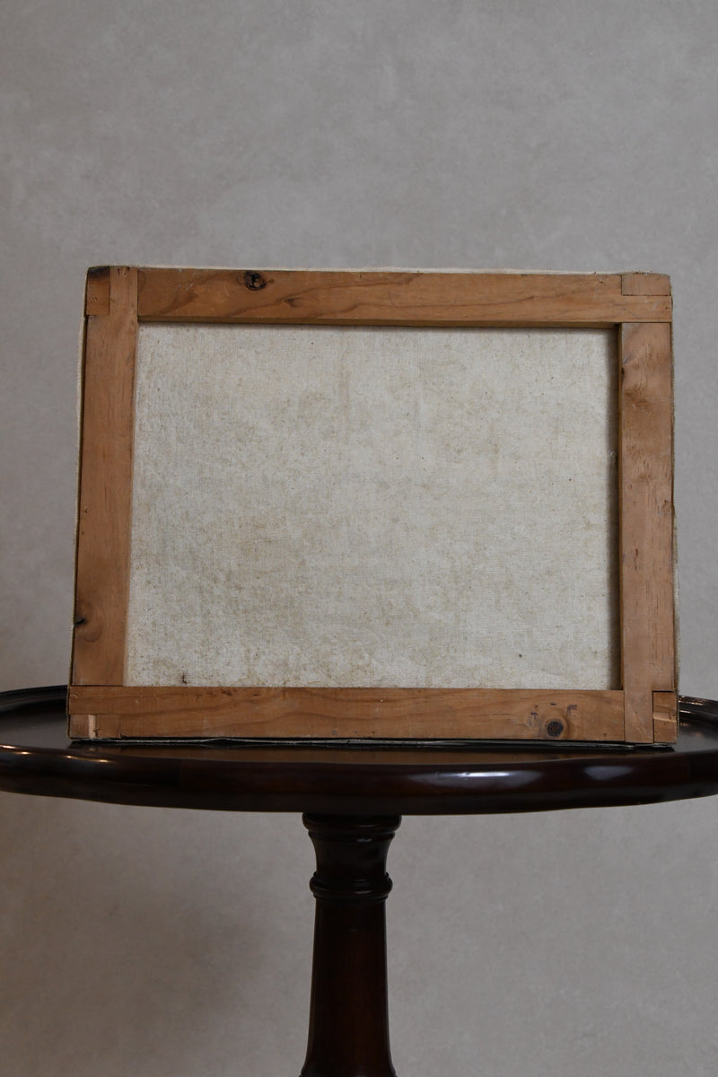 Antique Spanish Unframed Oil on Canvas
