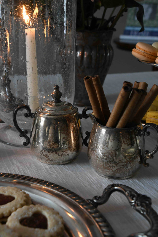 Vintage Silverplate Sugar and Creamer