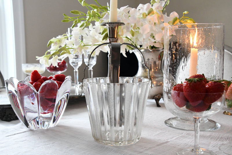 Vintage Crystal Ice Bucket