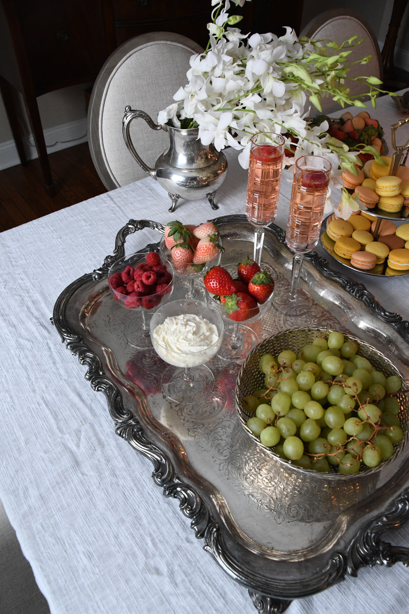 Large Vintage Silverplate Tray