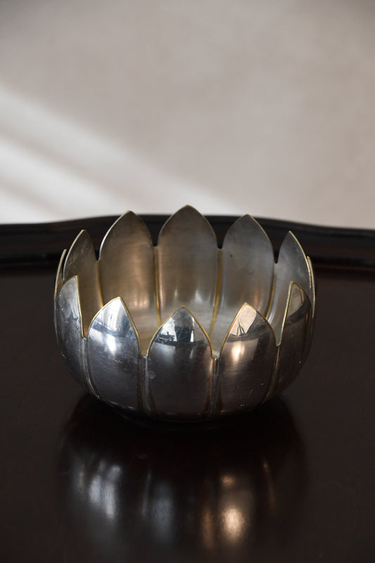 Vintage Silverplate Lotus Bowl