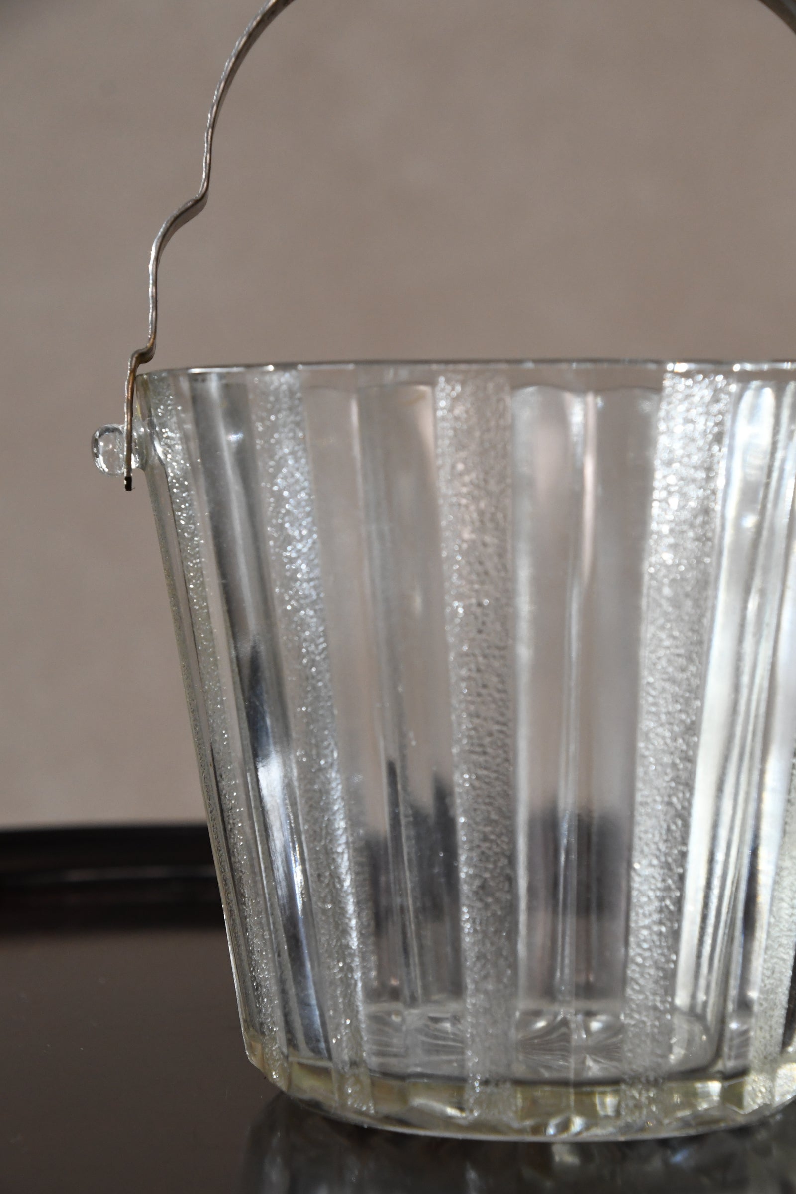 Vintage Crystal Ice Bucket