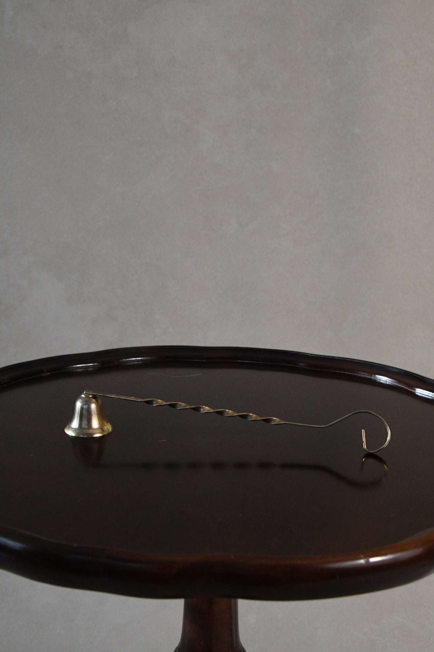 Vintage Brass Candlesnuffer with Curved Handle