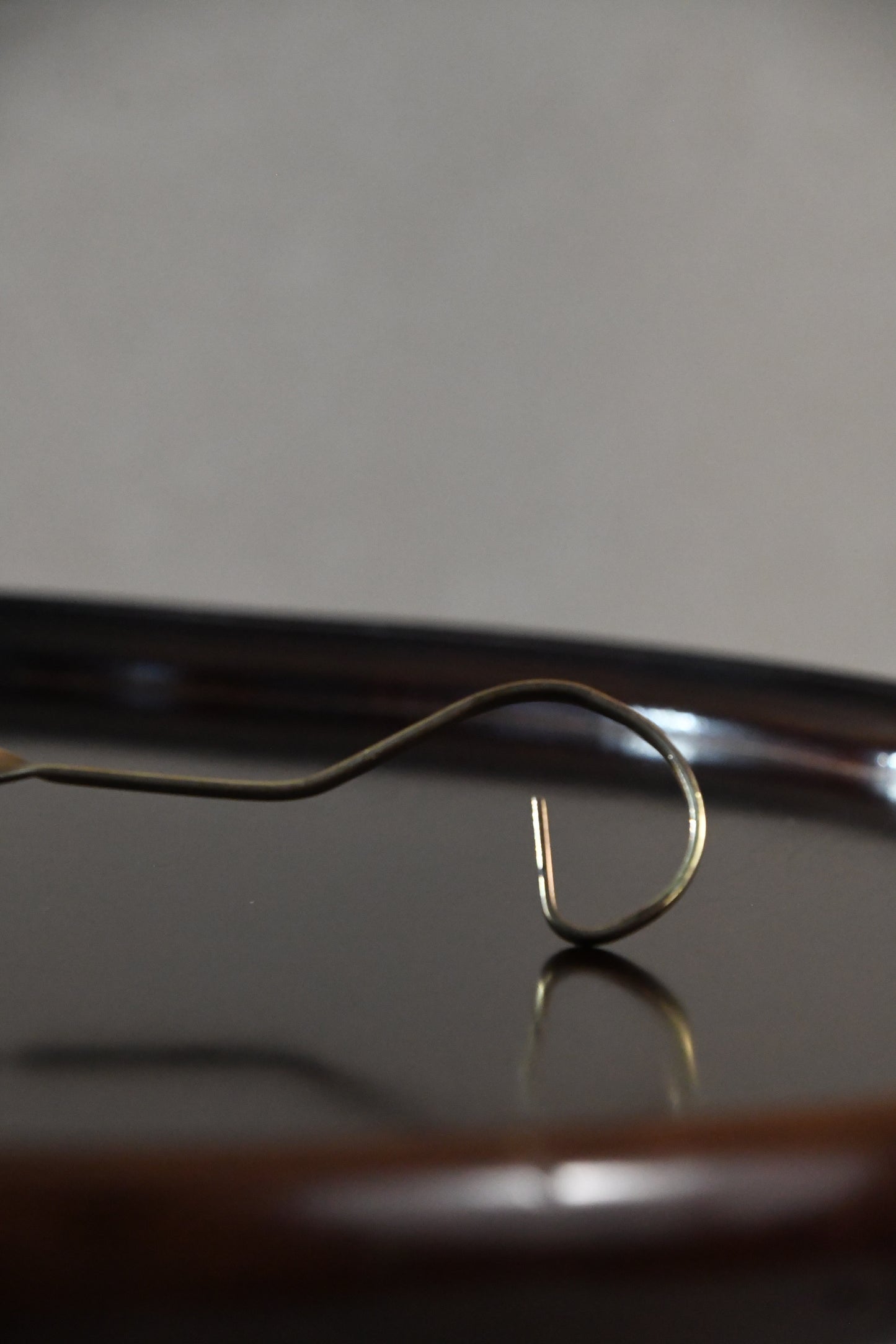 Vintage Brass Candlesnuffer with Curved Handle