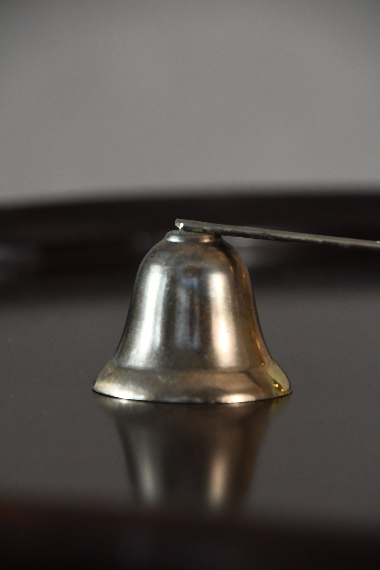 Vintage Brass Candlesnuffer with Curved Handle