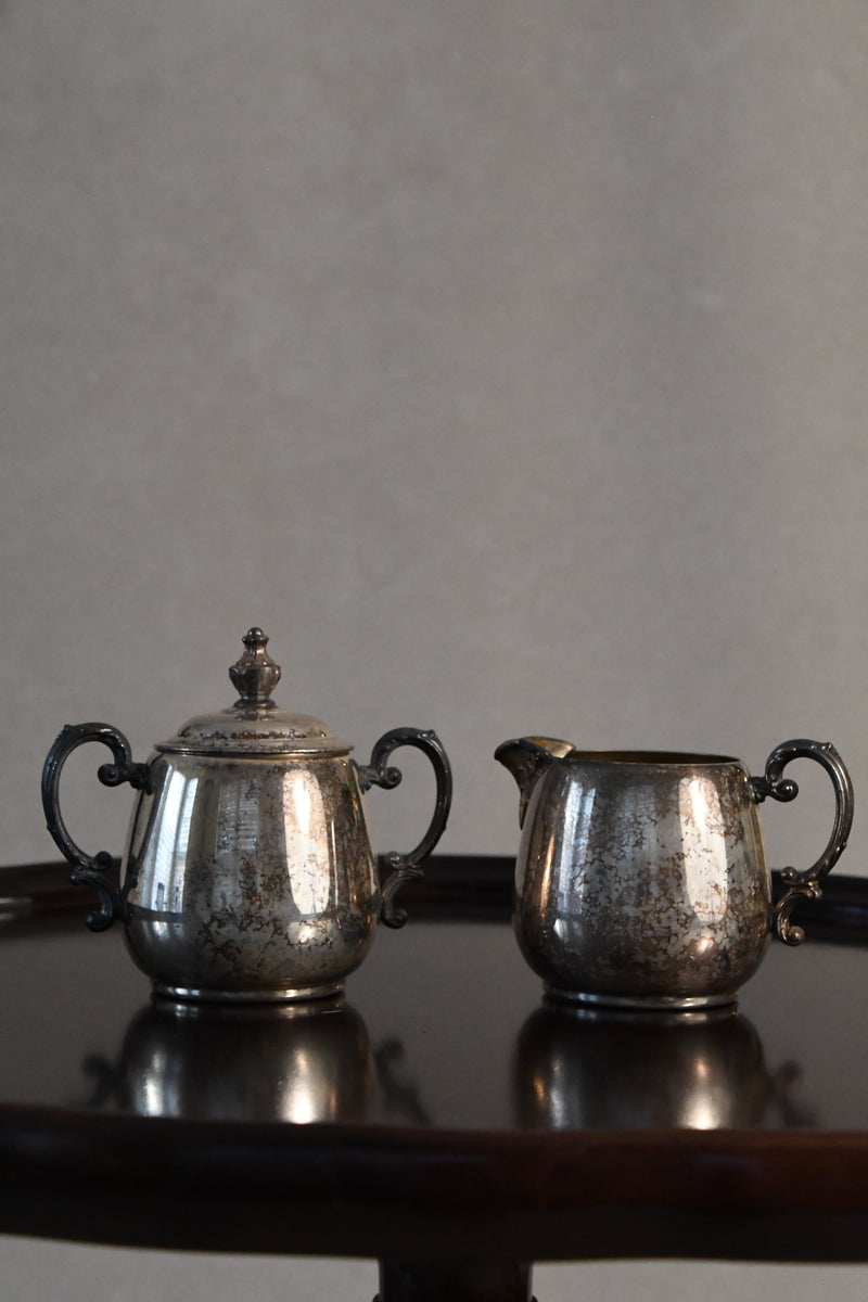 Vintage Silverplate Sugar and Creamer