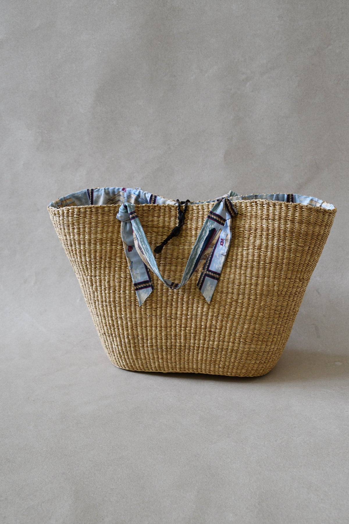 Handwoven Sailboat Tote