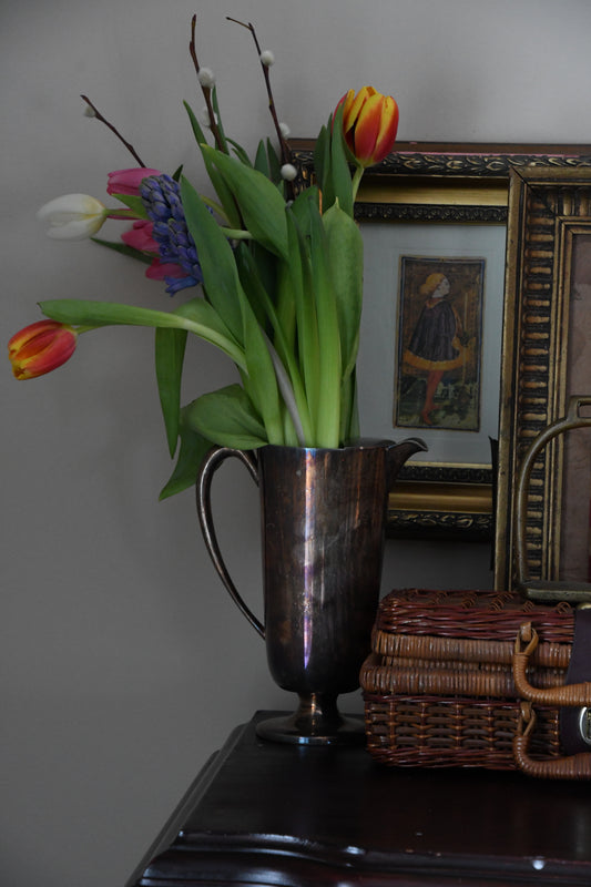 Vintage Silver Plate Water Pitcher
