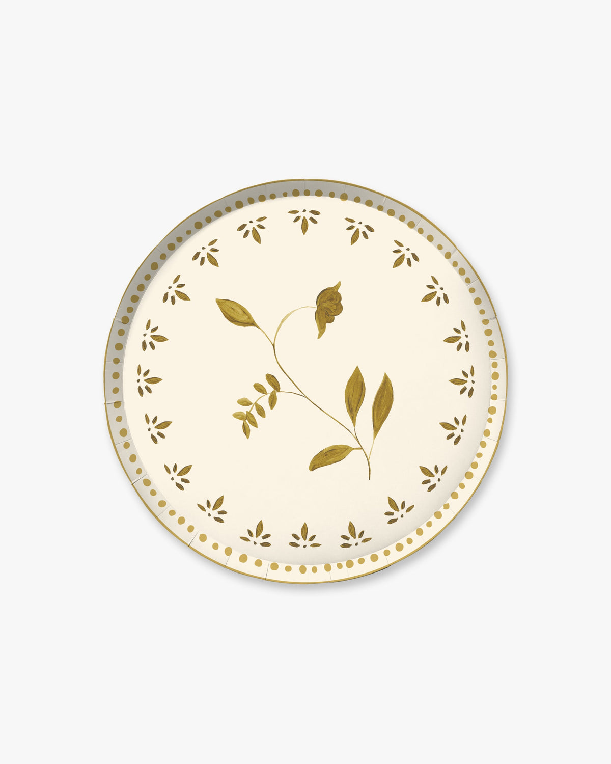 Gilded Appetizer Plate Set - Gold Leaf
